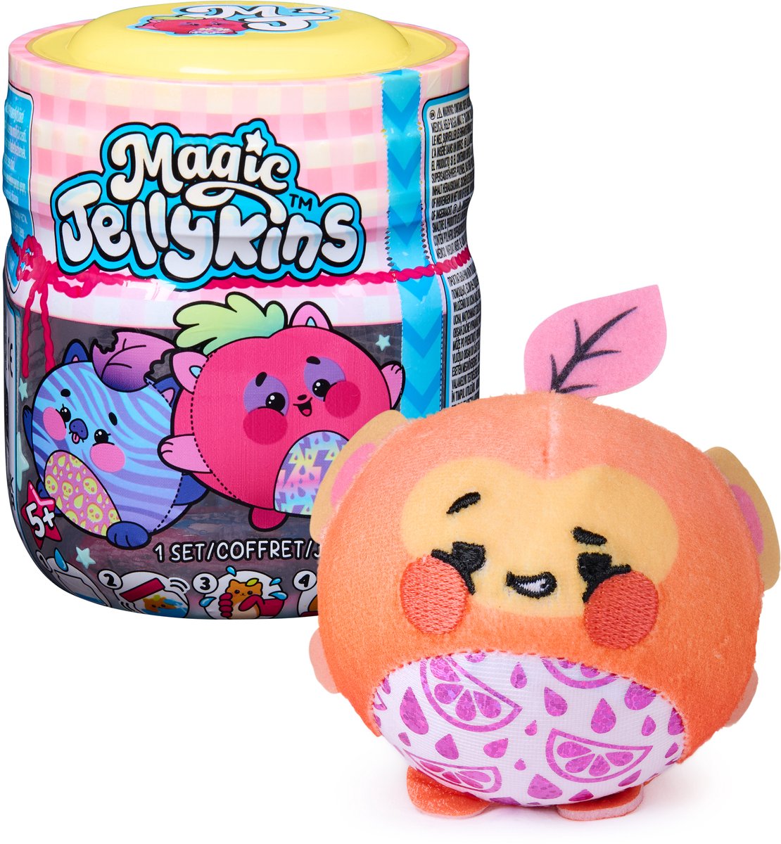 Magische Gummibärchen – Überraschungskuscheltier im Glas – durch Wasser aktiviertes Squishy-Spielzeug mit magischer Verwandlung – 1 Stück (1 von 20 Überraschungen) – 7,6 cm