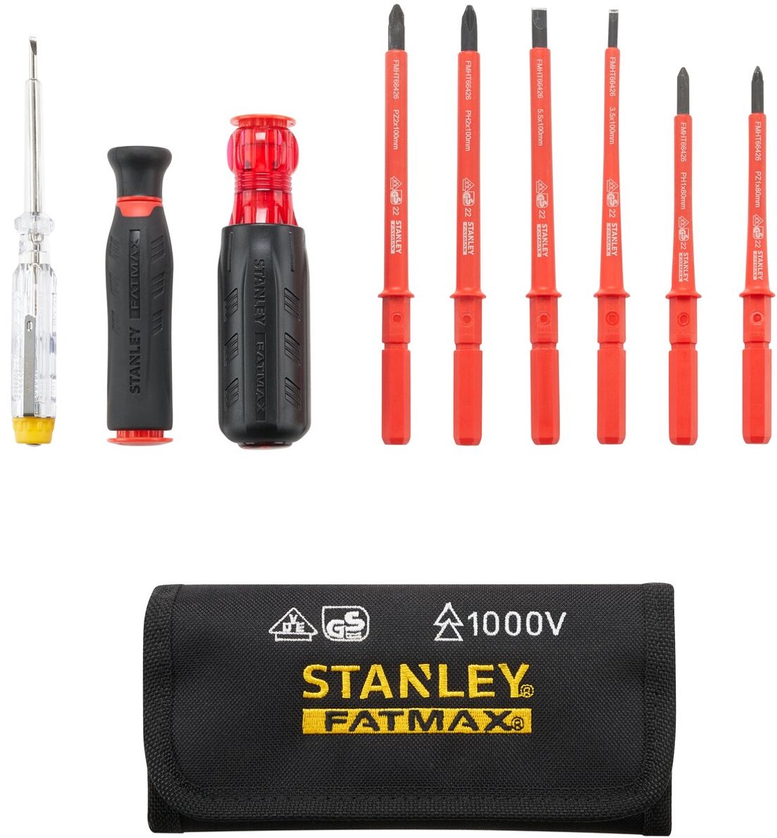 Stanley Fatmax Schraubendreher-Set 10-teilig | VDE Multibit – fmht66426-0