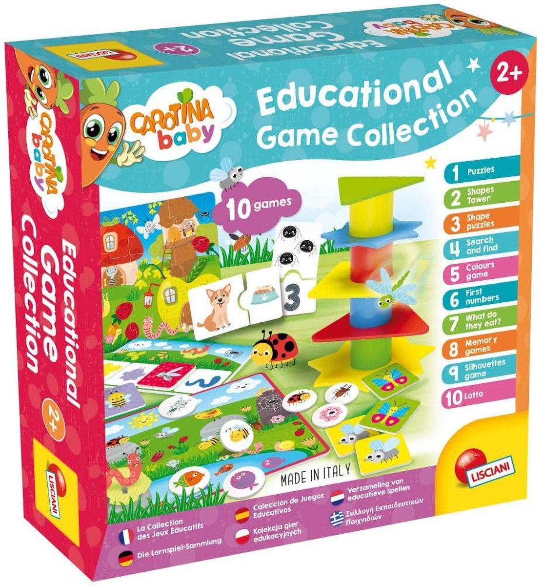 Lisciani Carotina Baby-Lernspiele-Sammlung