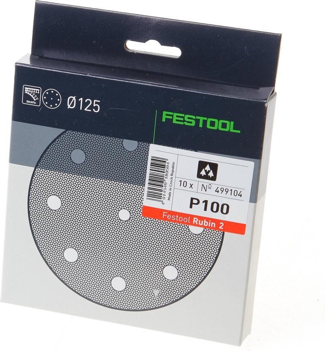 Festool STF D125 8 P80 Rubin 2 Schleifscheibe VE=10 – 499103