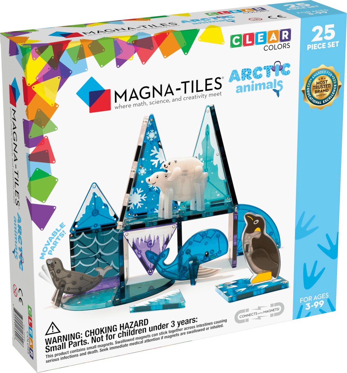 Magna-Kacheln Magna-Kacheln – Arktische Tiere Nordpoltiere – Magnetisches Konstruktionsspielzeug 25 Stück