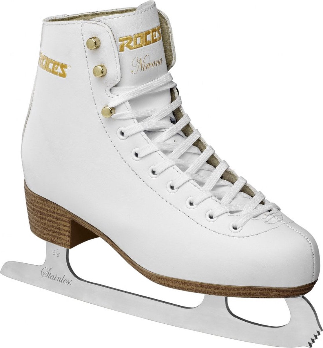 Roces – Nirvana – Eiskunstlaufschuhe – Eislaufen Damen – Weiß – Extra Knöchelunterstützung, Komfort-Warmfutter – Größe EU 37