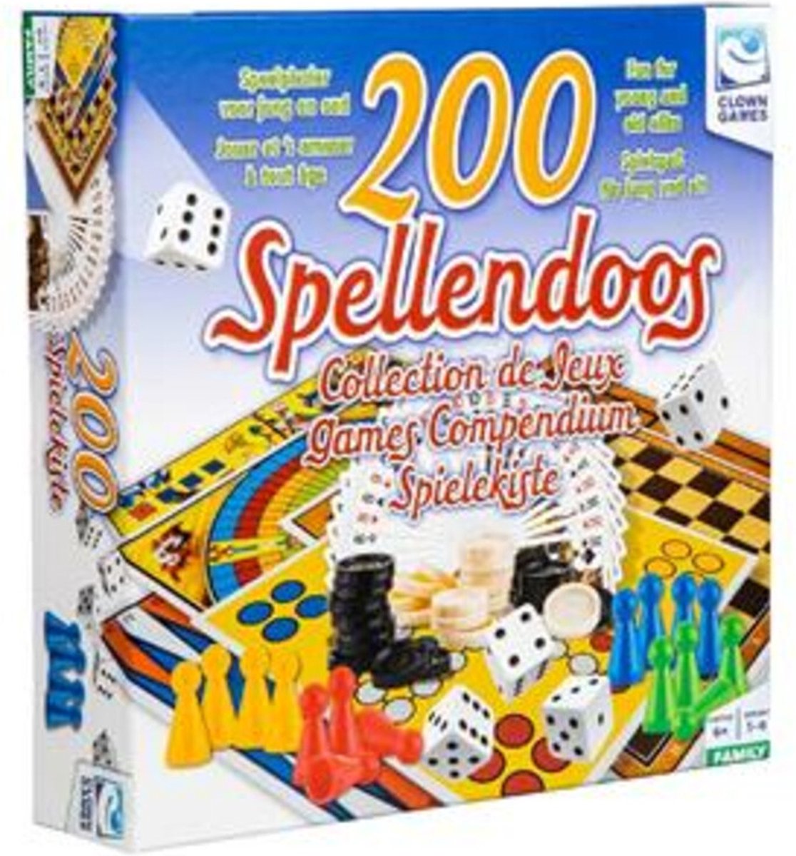 Clownspiele Spielebox nl fr, 200 Stk.