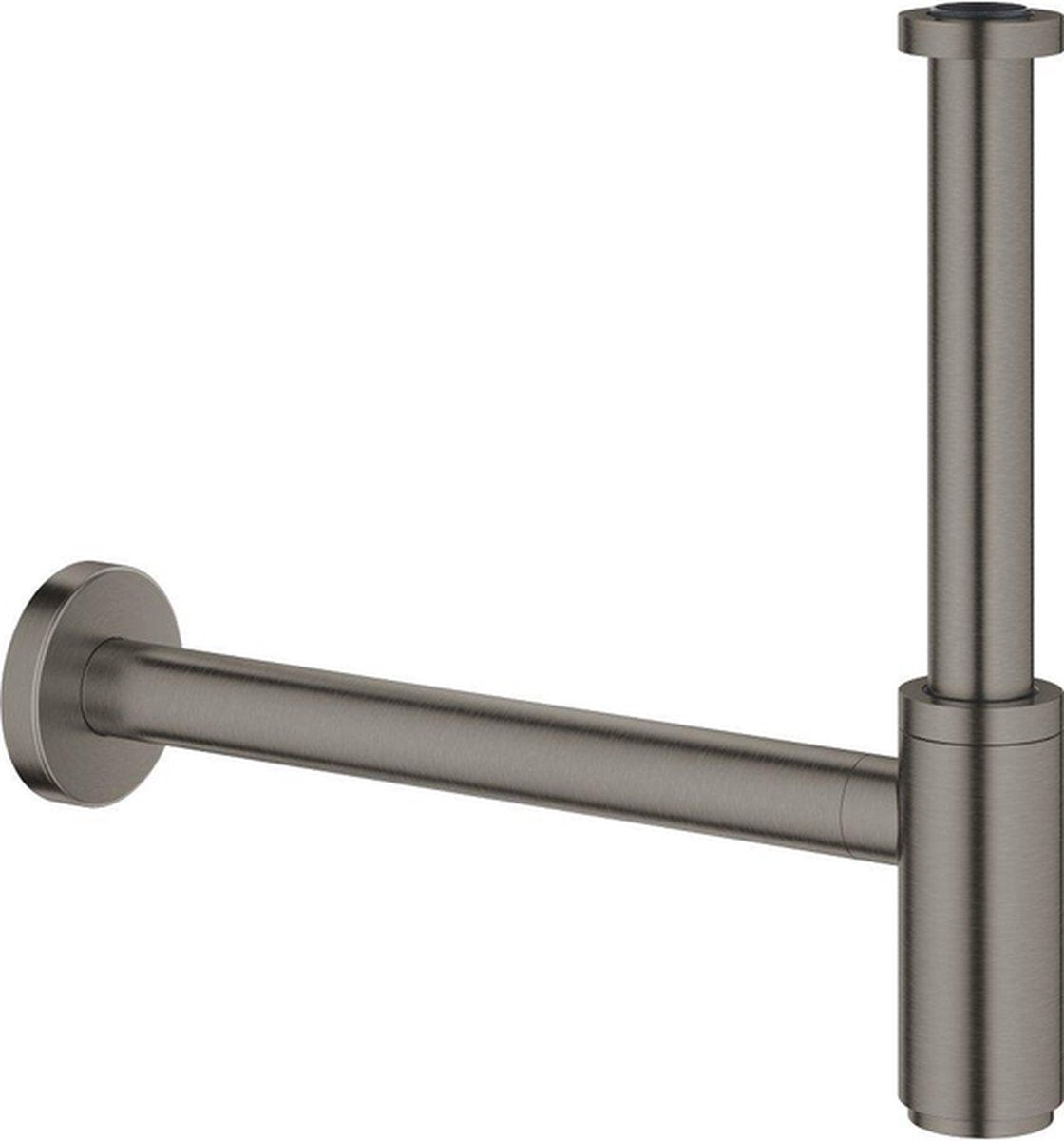 Grohe Design-Siphon 1 1 4 minimalistisch gebürsteter Hartgraphit
