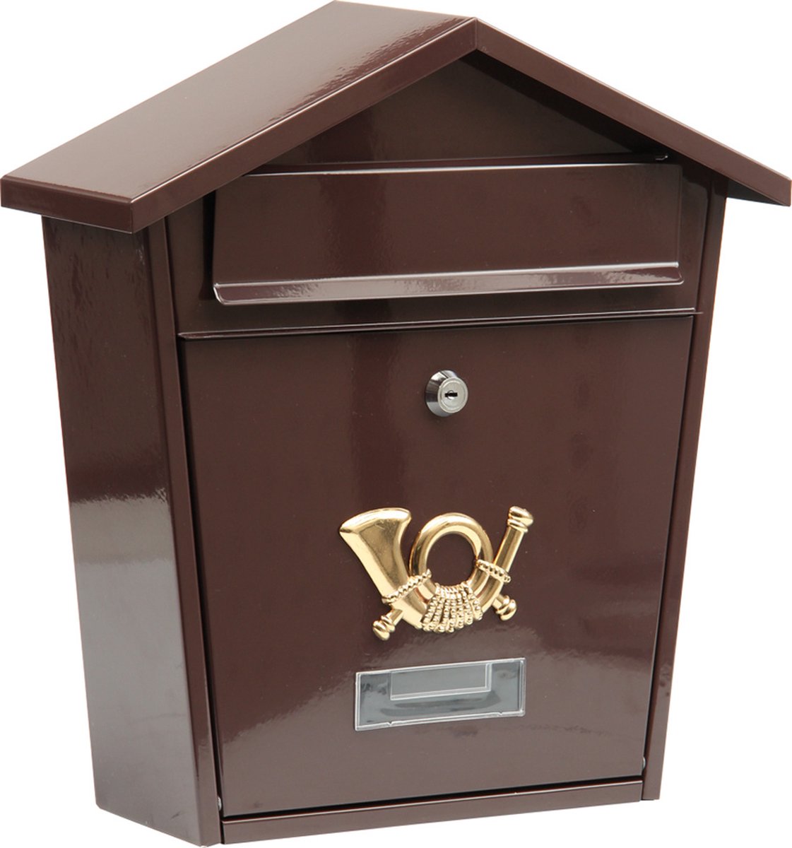 Vorel-Briefkasten braun mit 2 Schlüsseln – 370 x 320 x 105 mm
