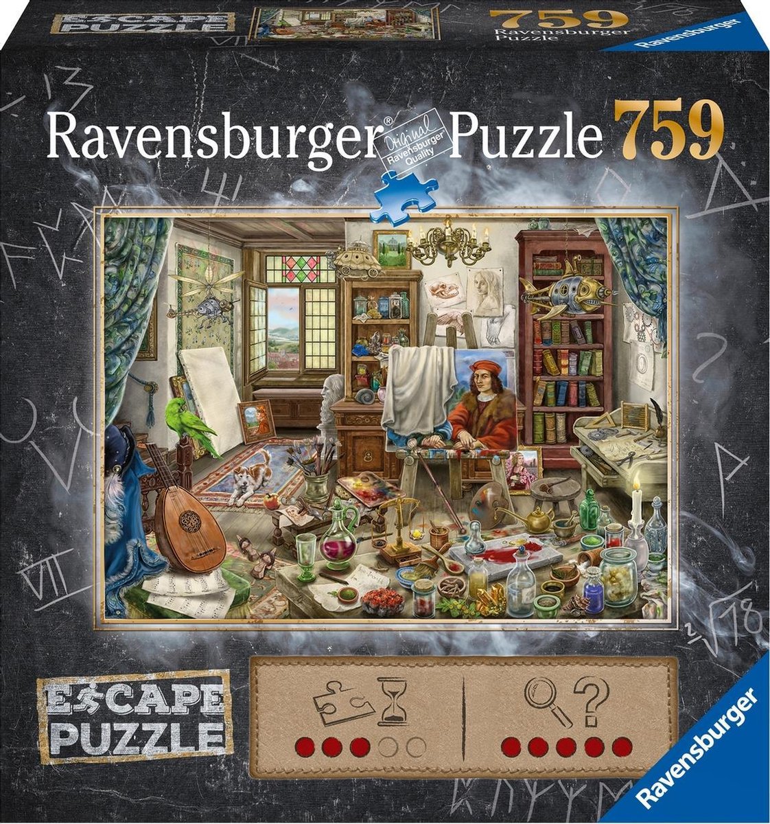 Ravensburger Fluchtpuzzle - Da Vinci, 759 Teile.