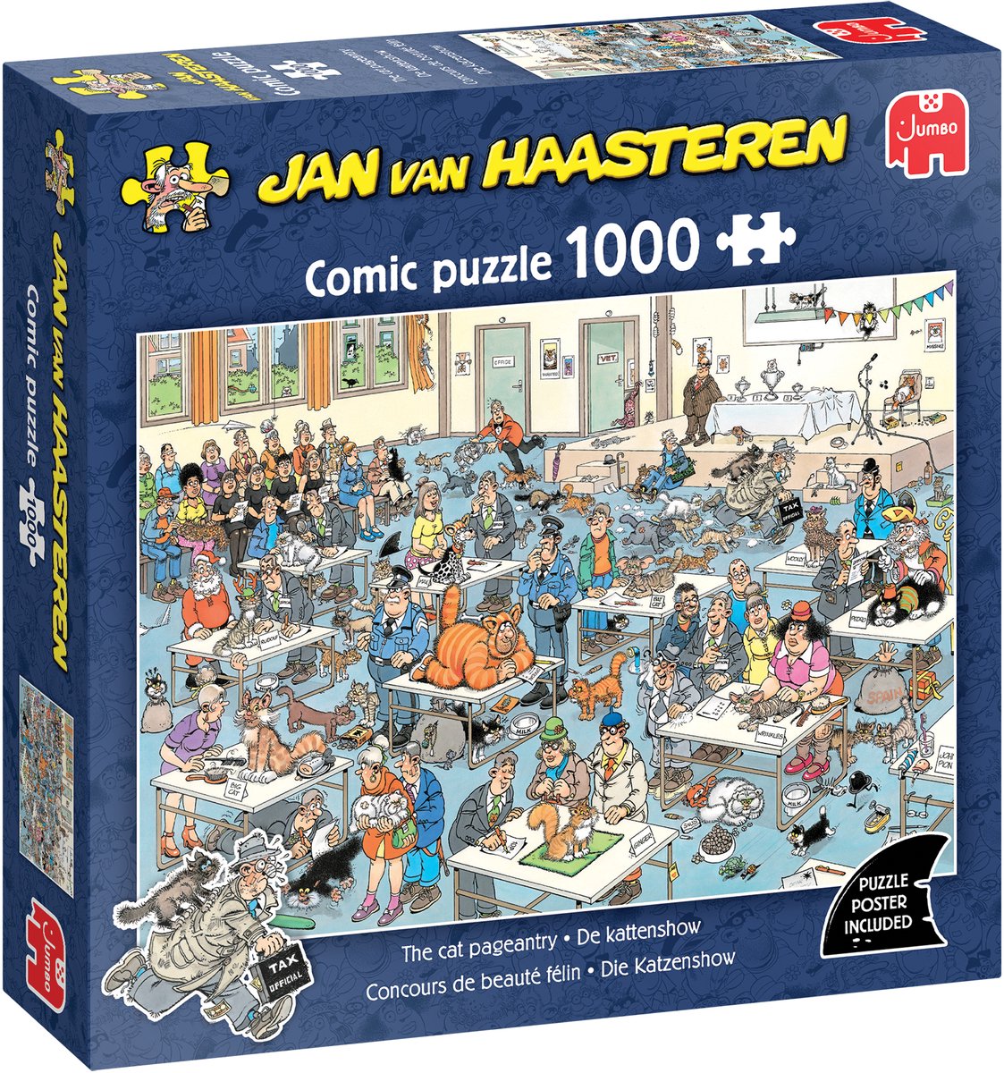 Jan van Haasteren – Katzenausstellung – 1000-teiliges Puzzle