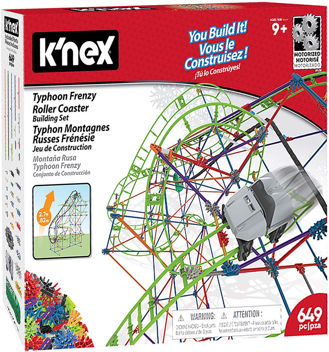 K'nex Taifun-Raserei-Achterbahn