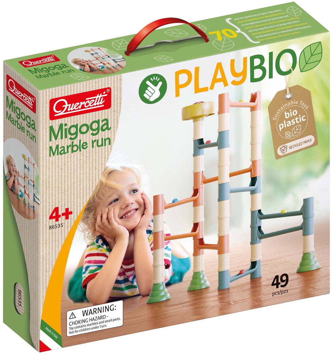Quercetti Playbio Migoga Knikerbaan, 49dlg