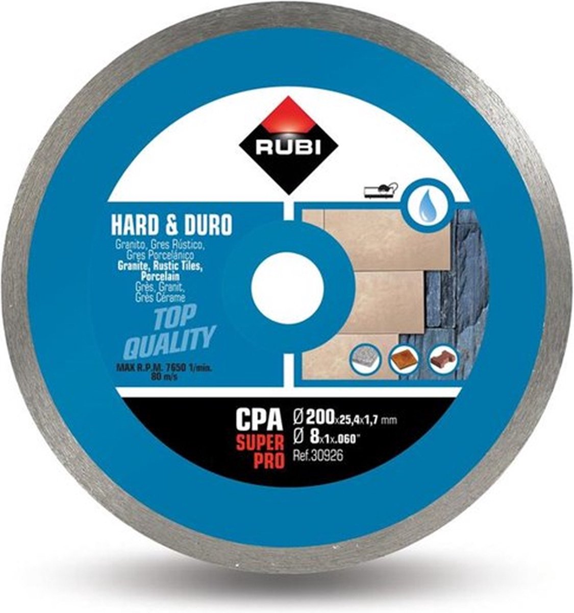 Rubi zaagblad cpa 200 superpro 200 x 25,4 mm
