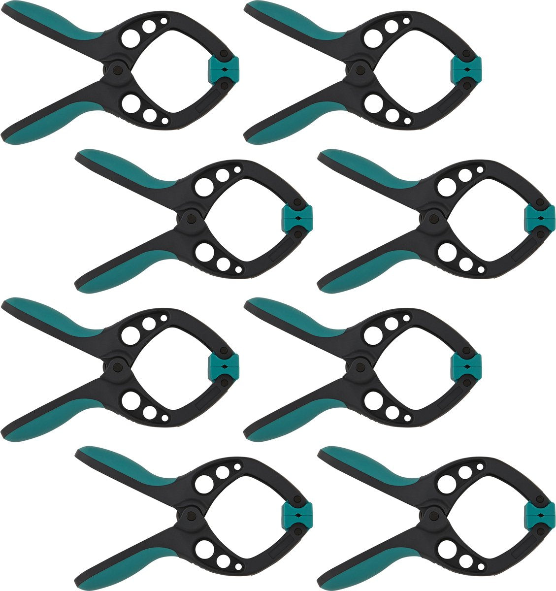 Wolfcraft – 8 Federklemmen Pro – Federklemme 40 mm – Segelklemme – Marktklemme – extra stark – Segelklemmen – 8651000