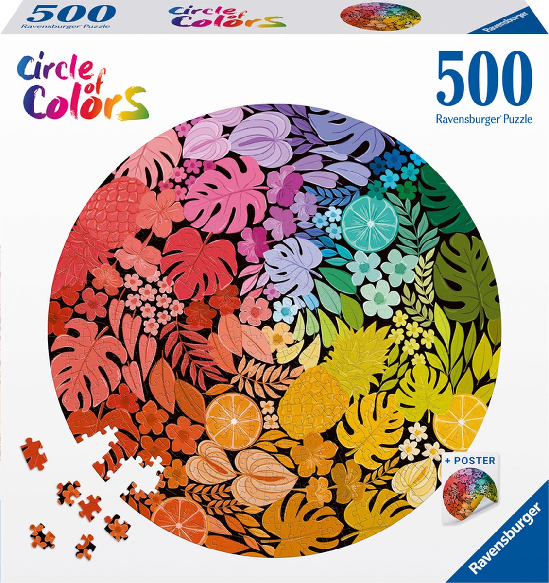 Ravensburger Puzzle Kreis der Farben Tropen, 500 Teile.