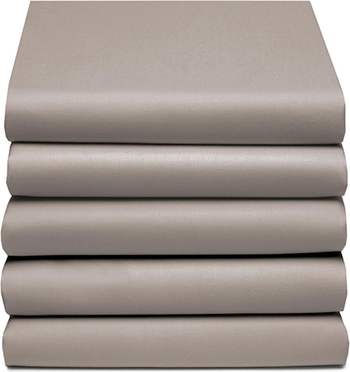Cinderella weekend hoeslaken - topper - katoen - 180x200 cm - tot 15 cm - taupe