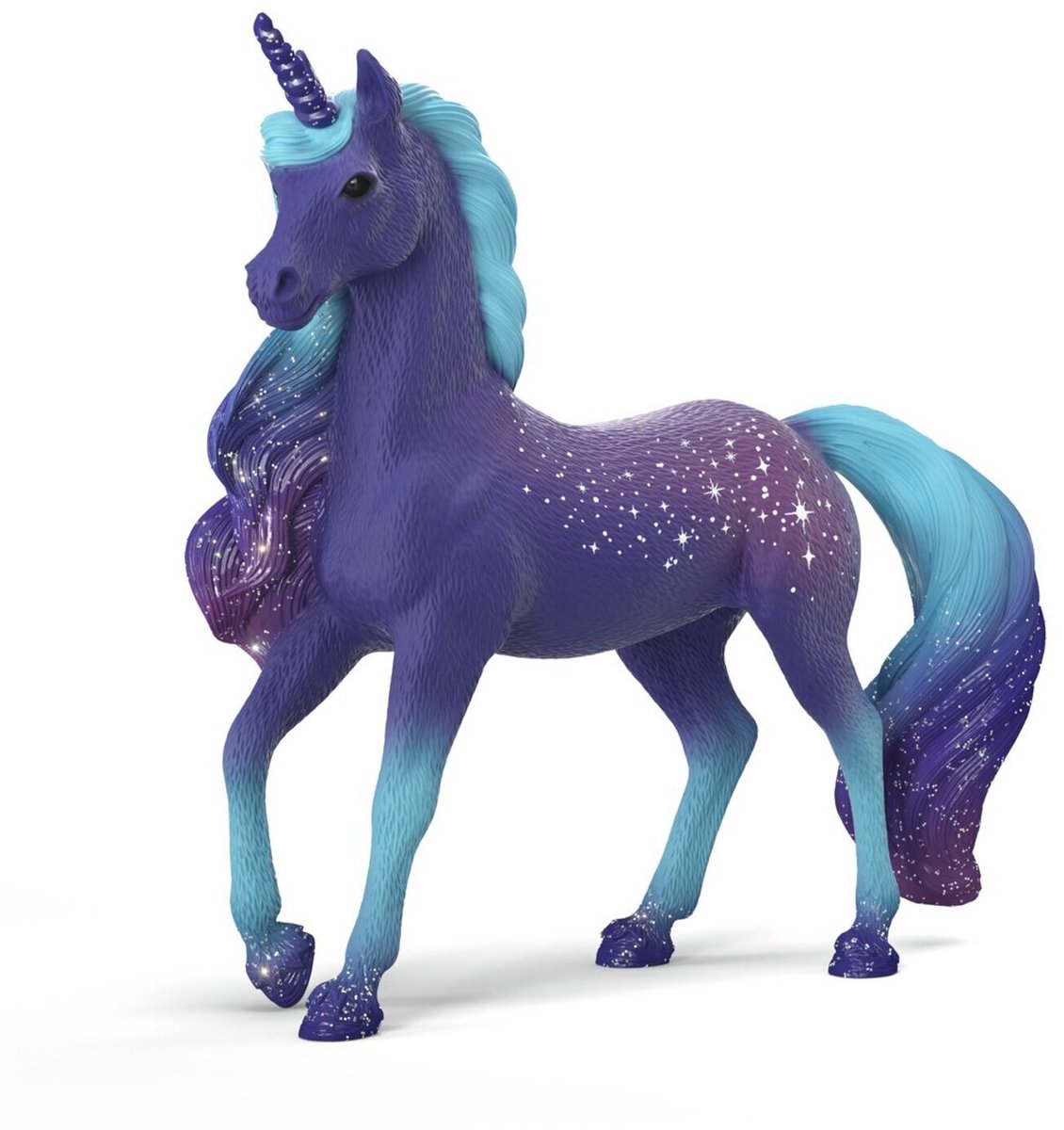 Schleich Bayala Galaxy Regenbogen Einhorn Hengst Spielfigur 12,5 cm.
