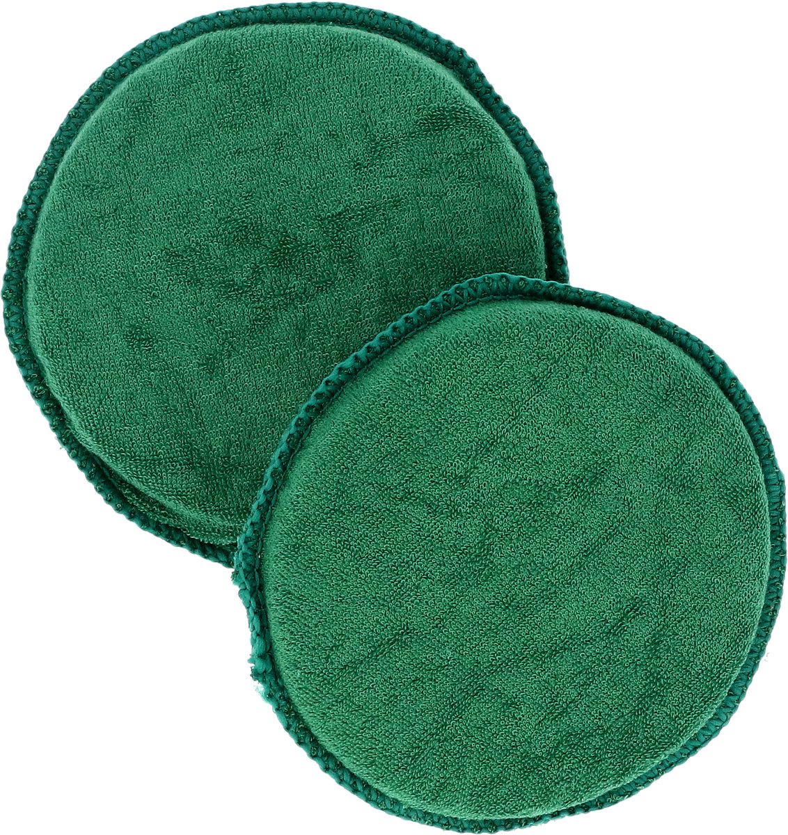 Turtle Wachs-Reinigungspad Baumwolle – zum Reinigen und Reparieren – für Kunststoff- und Lederoberflächen – zum Polieren und Wachsen – guter Kontakt zwischen Hand und Oberfläche – 2 Stück – Durchmesser 13 cm