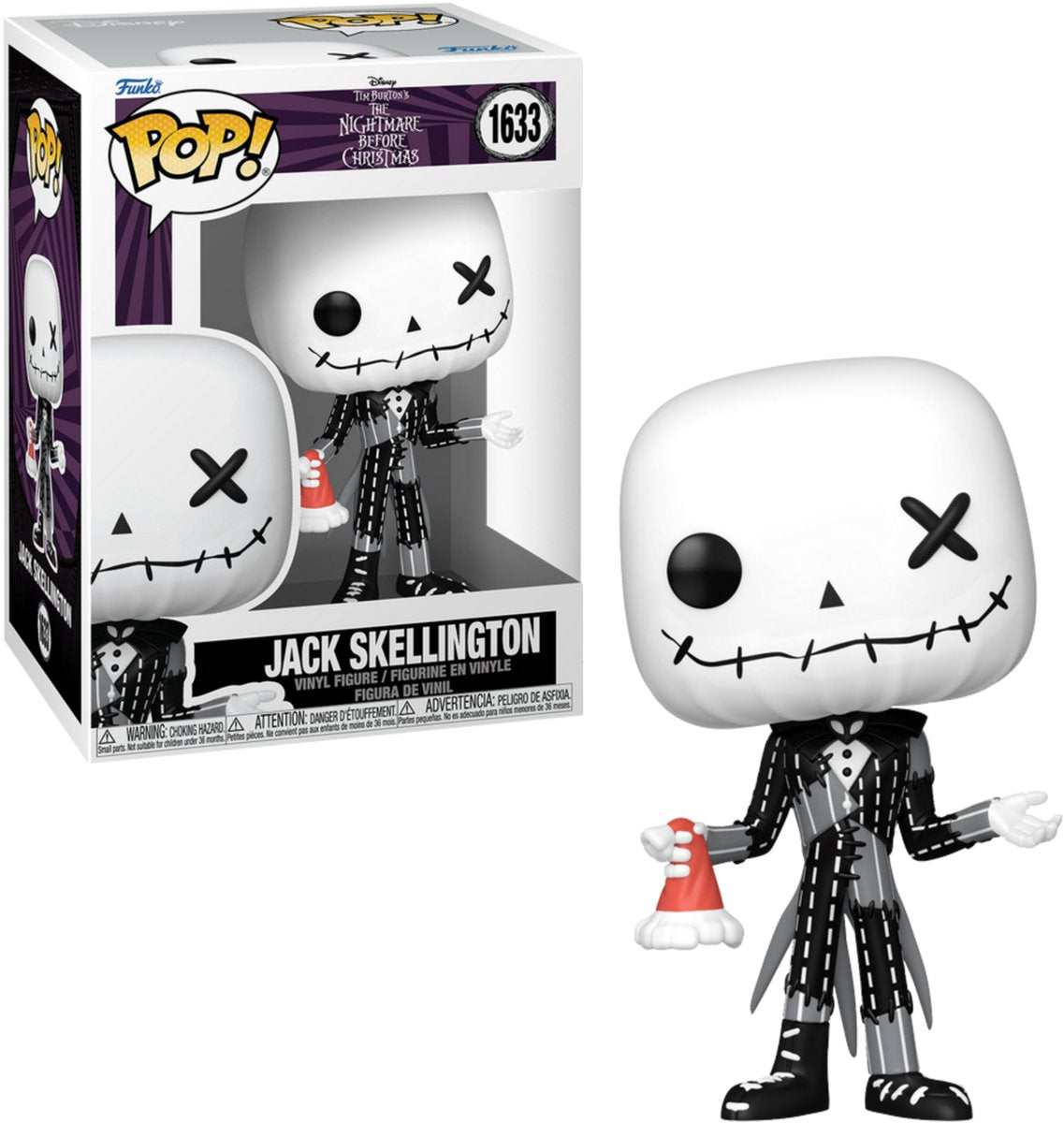 Funko The Nightmare Before Christmas Jack Skellington Vinylfigur 1633 Unisex Pop! - neutral - Standard