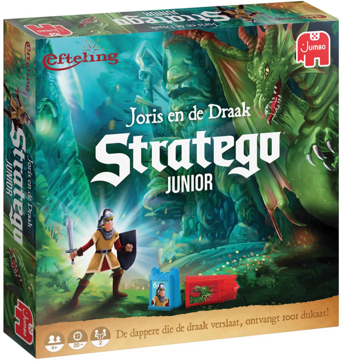 Stratego Jumbo Junior Brettspiel „Joris und der Drache“.