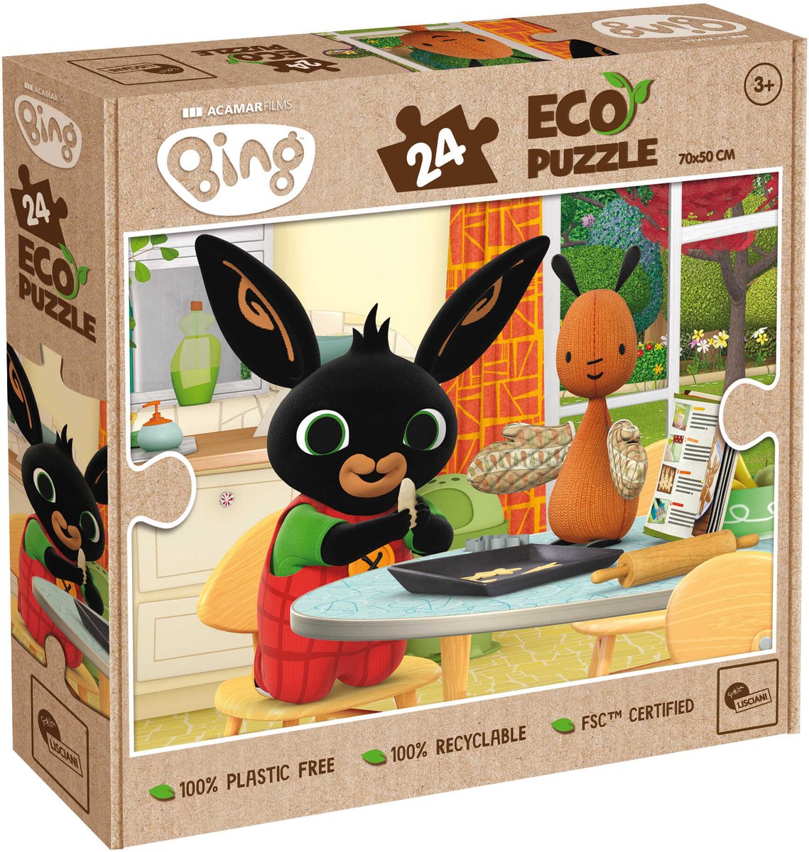 Lisciani Bing Öko-Puzzle 24 – Kekse backen