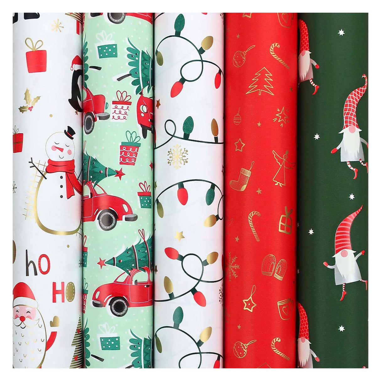 Rotolux Geschenkpapier Weihnachtskollektion, 50 Rollen