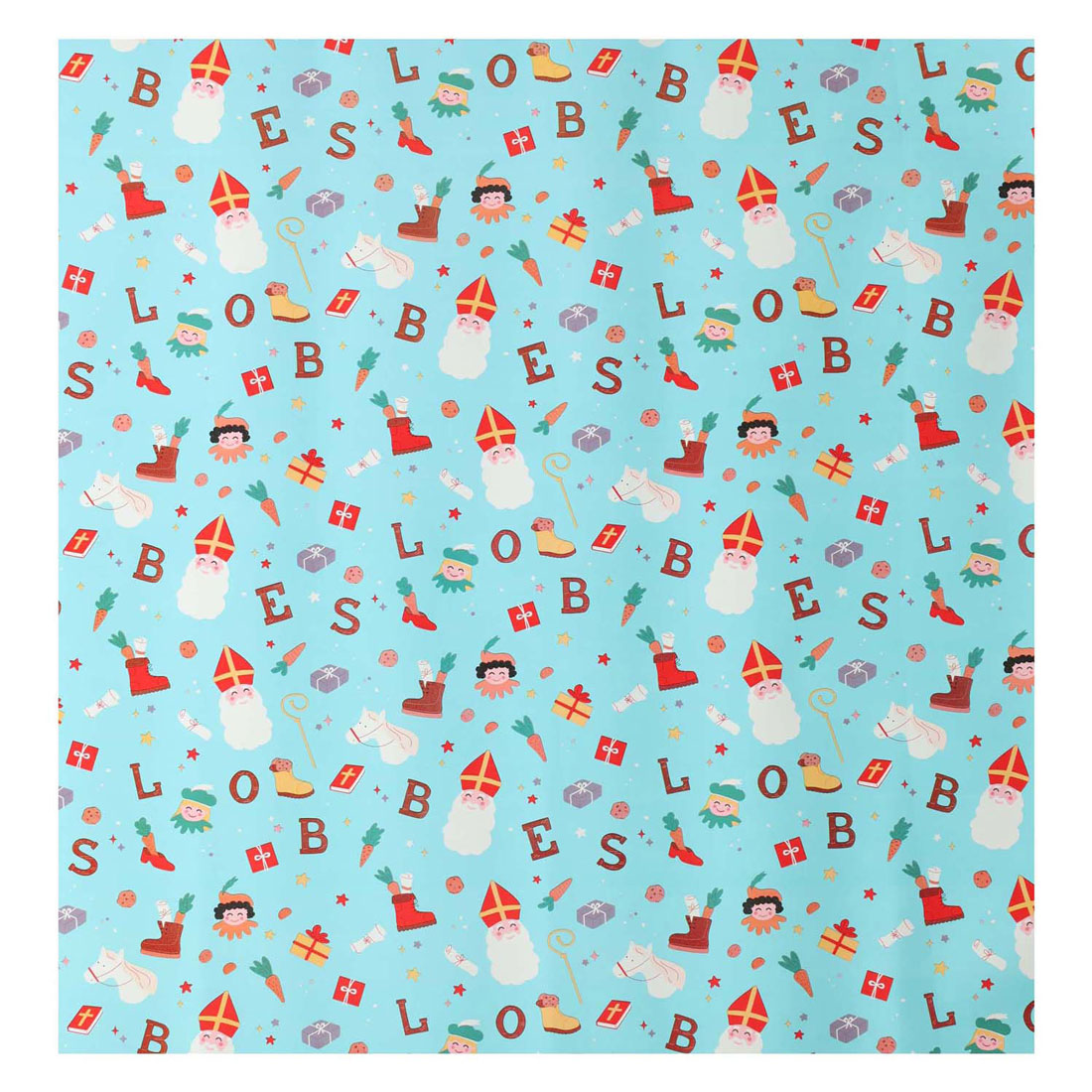 Lobbes Sinterklaas Geschenkpapier, 5 Meter.