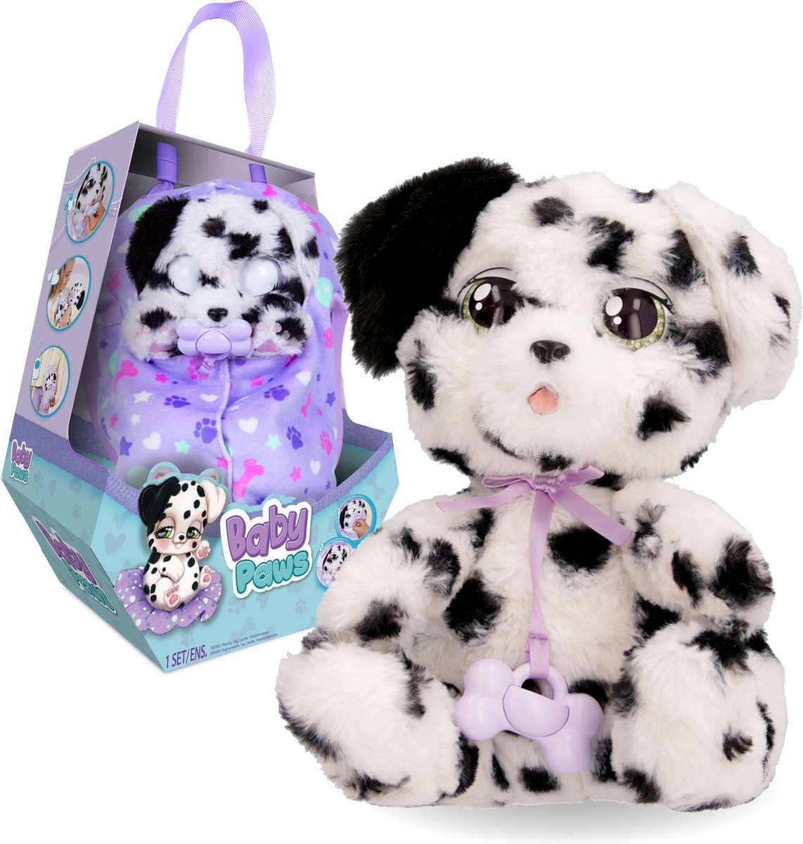 IMC Toys Baby Paws Dalmatiner – interaktives Plüsch-Kuscheltier
