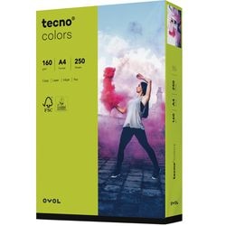 Gekleurd papier tecno a4 160 g m² groen 250 vellen