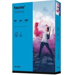 Gekleurd papier tecno a4 80 g m² blauw 500 vellen
