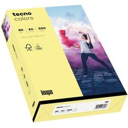 Gekleurd papier tecno a4 80 g m² geel 500 vellen