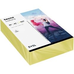 Gekleurd papier tecno a5 80 g m² geel 500 vellen