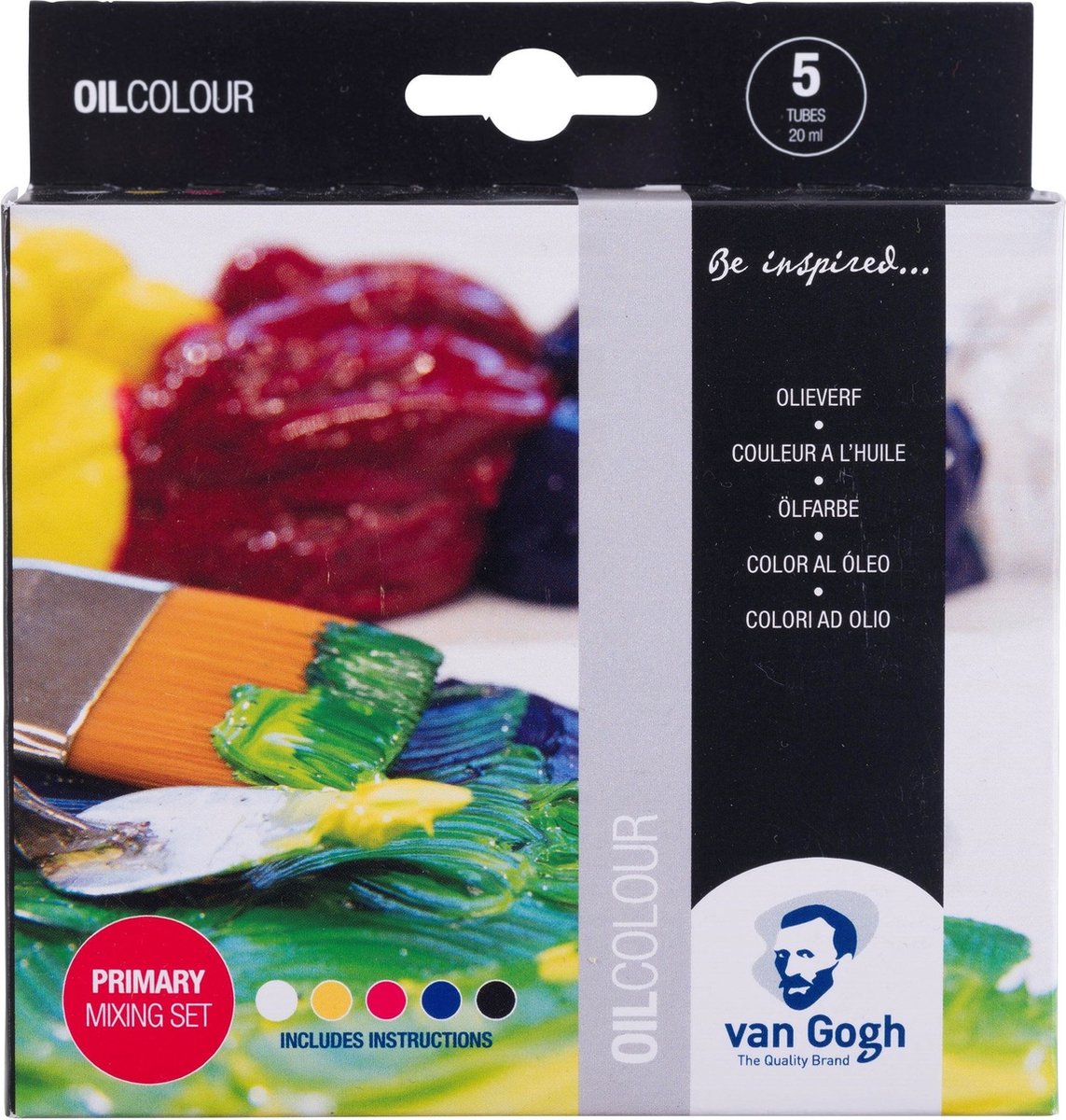 Bruynzeel van Gogh Ölfarben-Primärmischset, 5 x 20 ml