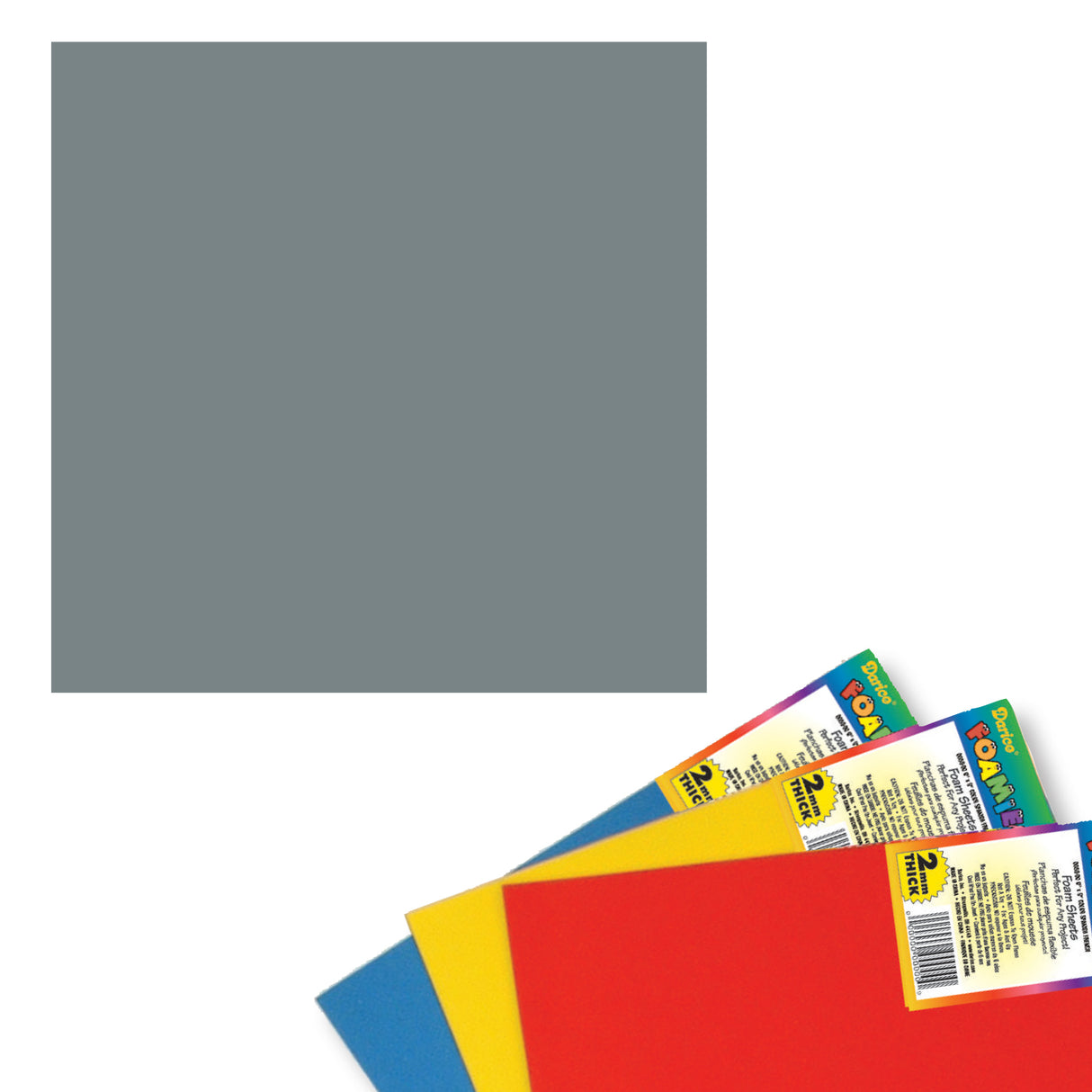Darice • Foamies-Schaumplatte 2 mm 22,5 x 30 cm grau