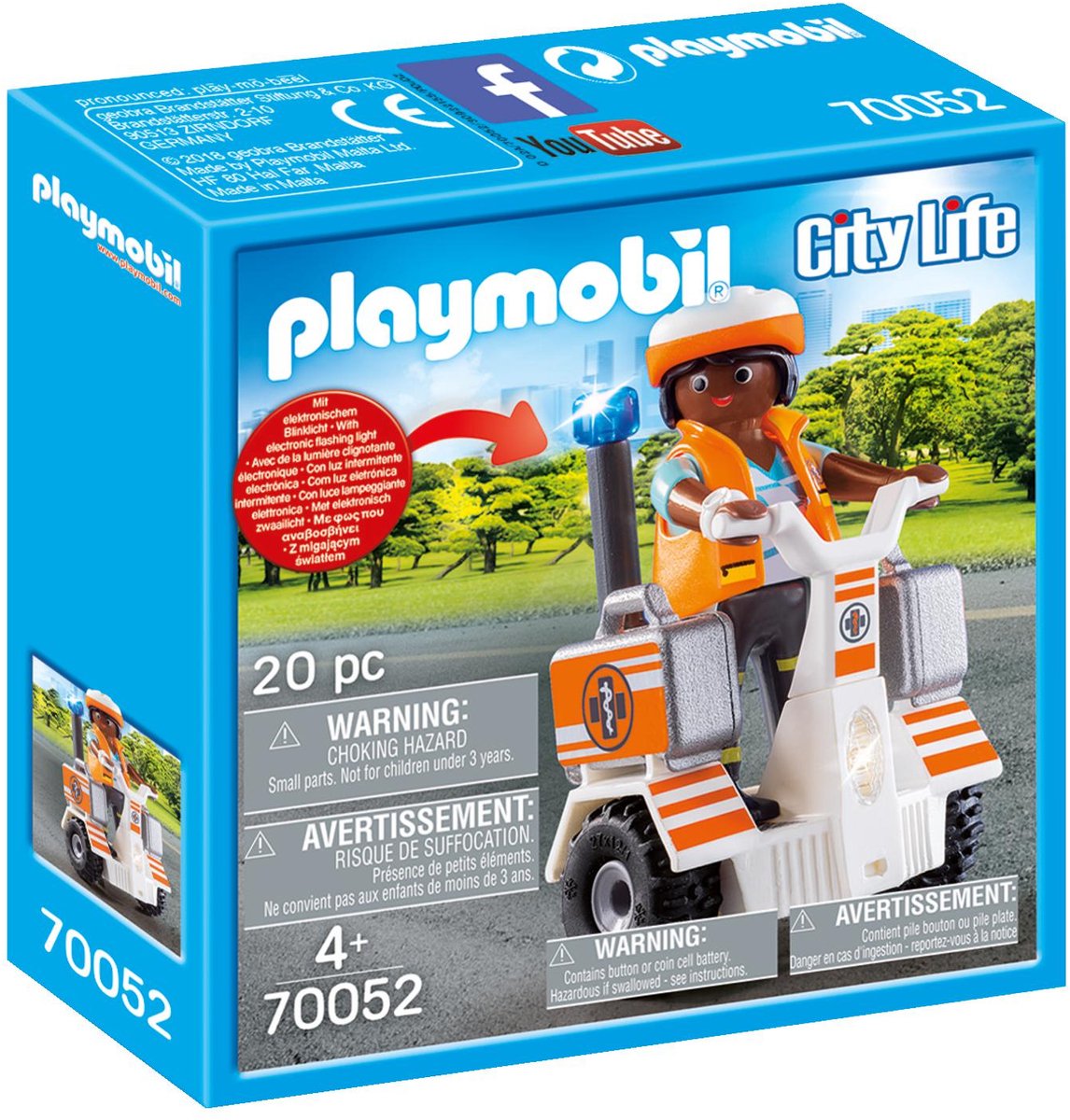 Playmobil 70052 Erste-Hilfe-Balance-Racer, Sicherheits- und Gyropode