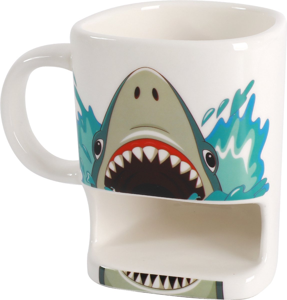 I-total - Tasse mit Kekshalter - der Hai
