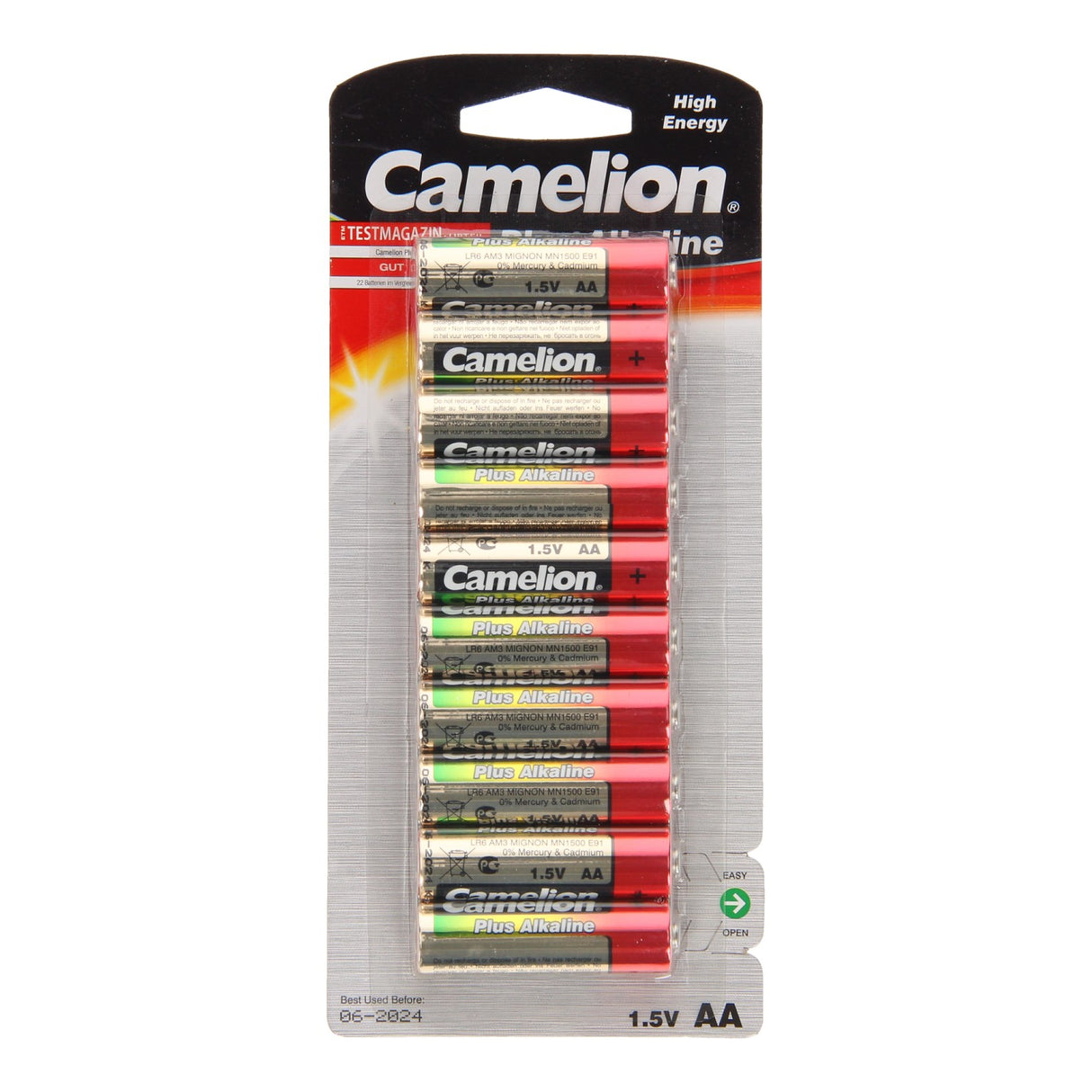 Battery Sales Europe Plus Batterie Alkaline AA LR6, 10 Stk.