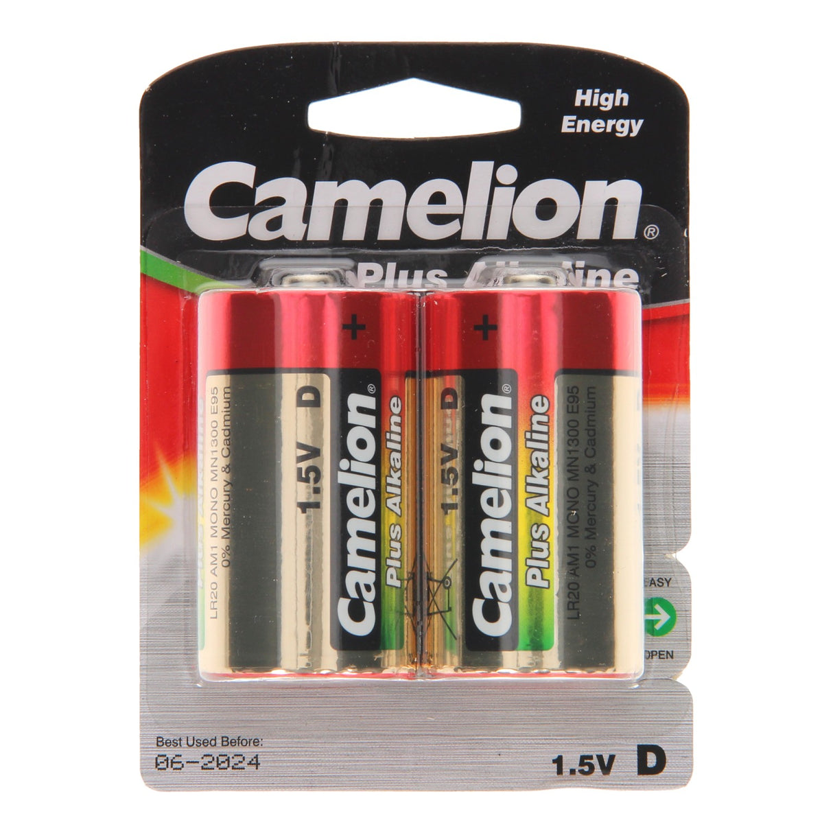 Battery Sales Europe Plus Batterie Alkaline D LR20, 2 Stk.