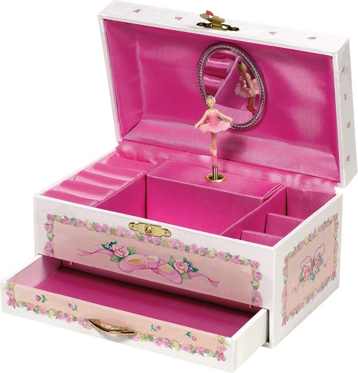 Markenlose Sans-Marque-Schmuckschatulle mit Ballerina – Spieluhr Schwanensee – ab 3 Jahren