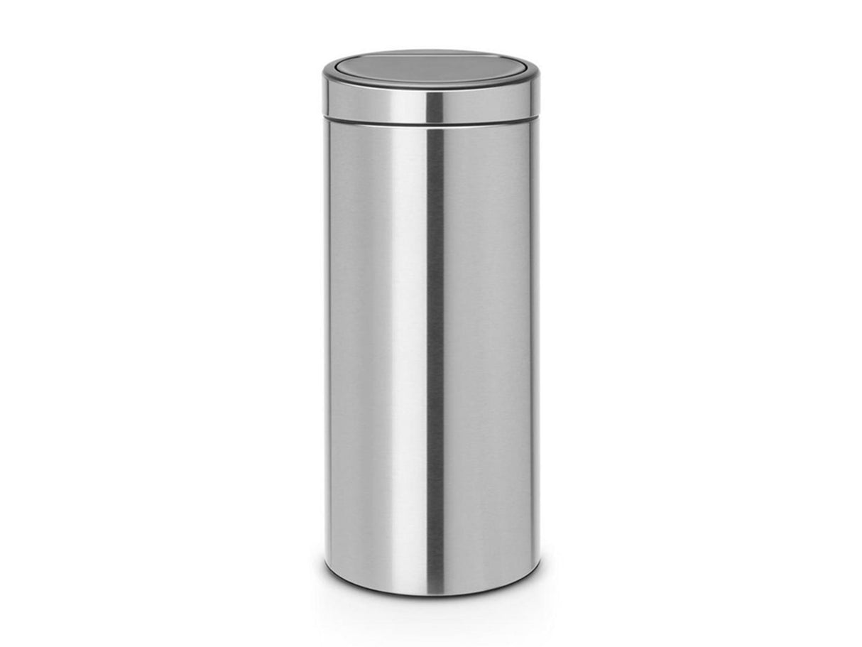 Brabantia Touch Bin Abfallbehälter – 30 Liter – mattierter Stahl, fingerabdrucksicher