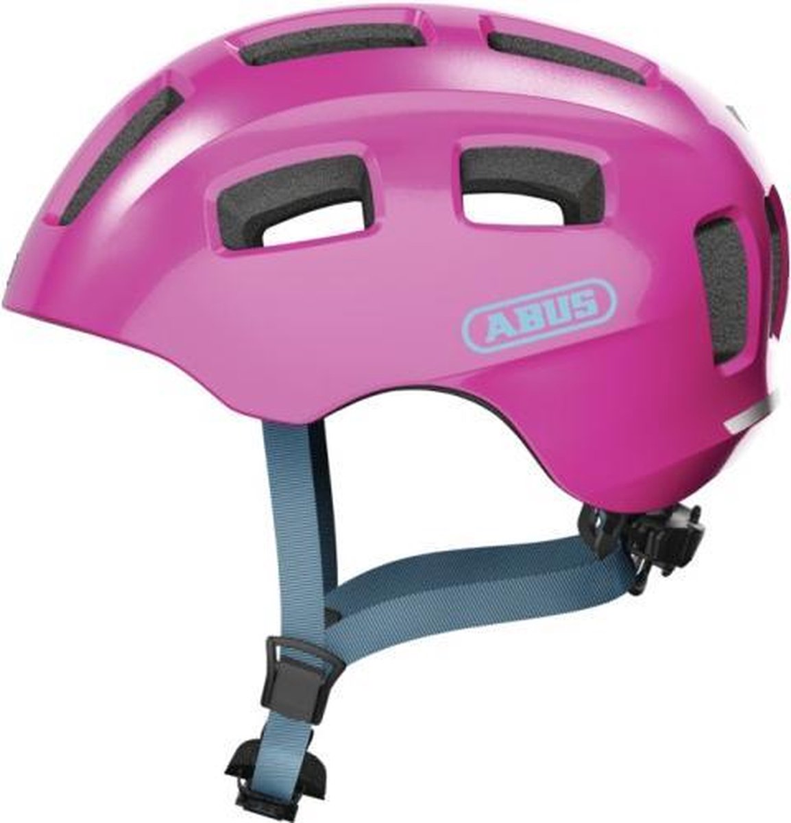 Abus Fahrradhelm Youn-i 2.0 Sparkling Pink S - 48-54 cm - Pink - geeignet für den Einsatz an Elektrofahrrädern - Cityfahrrädern - 240 g