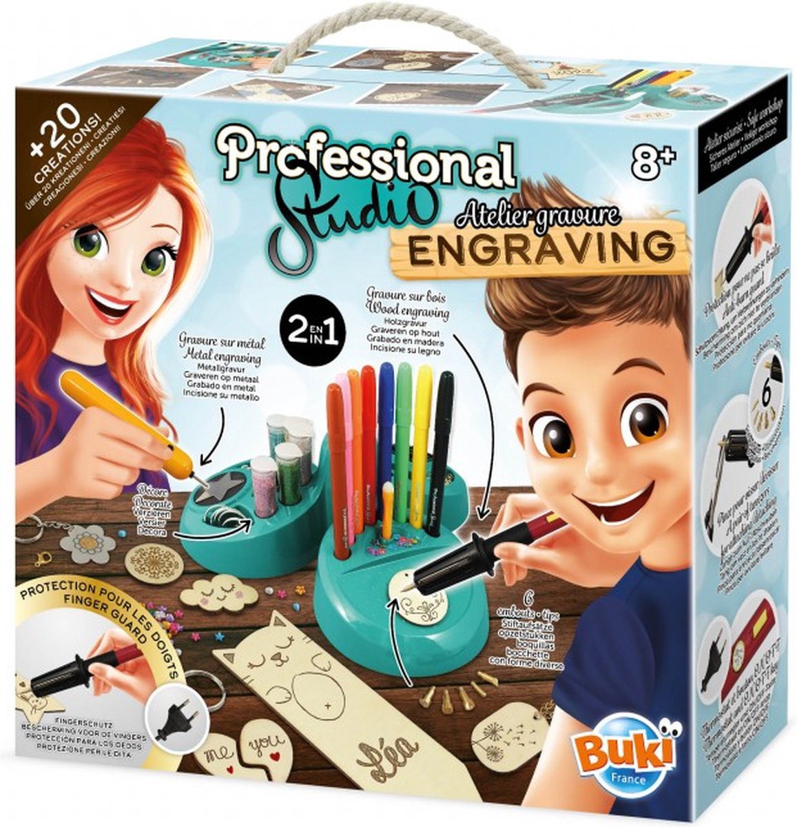 Buki France Buki – professionelle Studio-Gravurwerkstatt – Gravur in Holz und Metall – kreatives Spielzeug