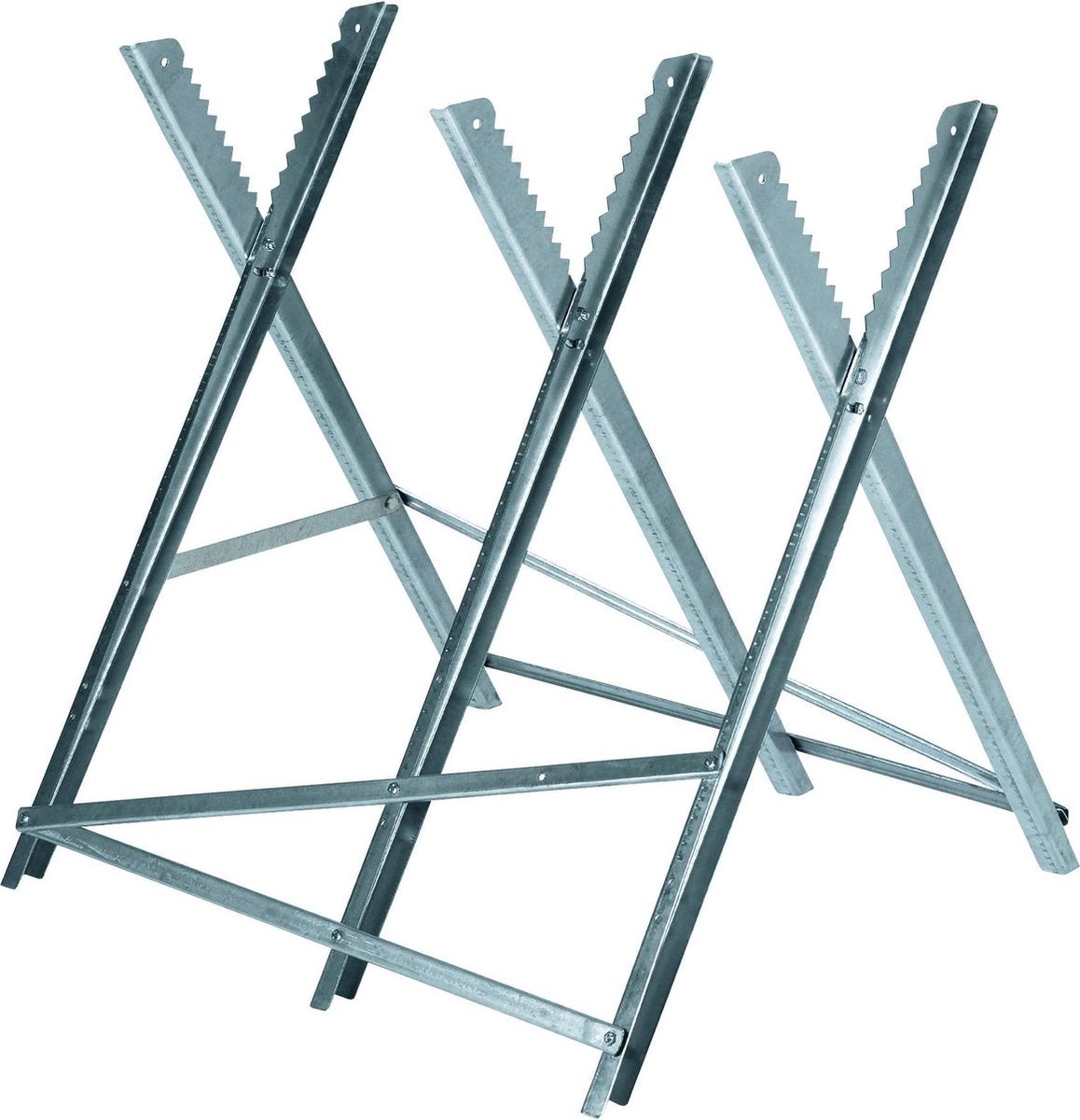 Einhell Sägebock - max. Belastung: 150 kg - Länge: ca. 80 cm - faltbar - max. Durchmesser der Holzscheite: ø30 cm - 3 Arbeitshöhen: 60, 64 und 68 cm