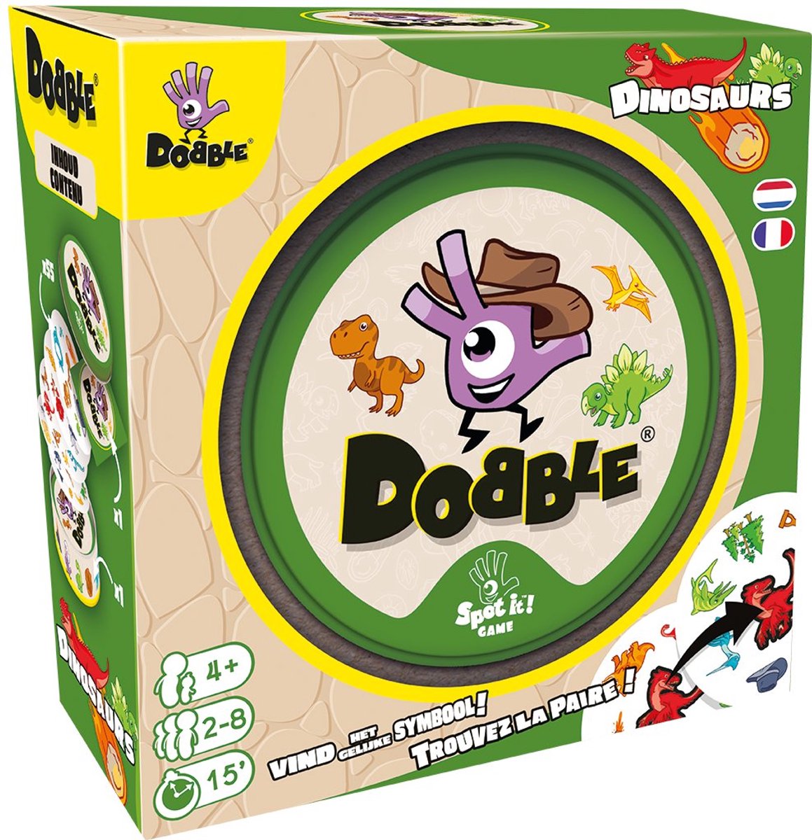 Zygomatic board game studio asmodee dobble card game dinosaurs - reaction game for kids and family.