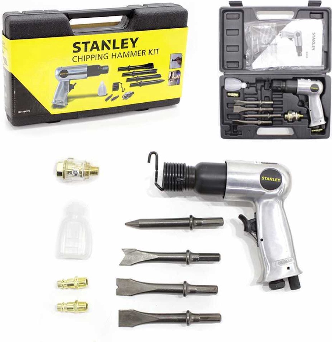 Stanley 160173xstn pneumatischer Meißelhammer-Satz im Koffer – 12 mm – 5 Jahre