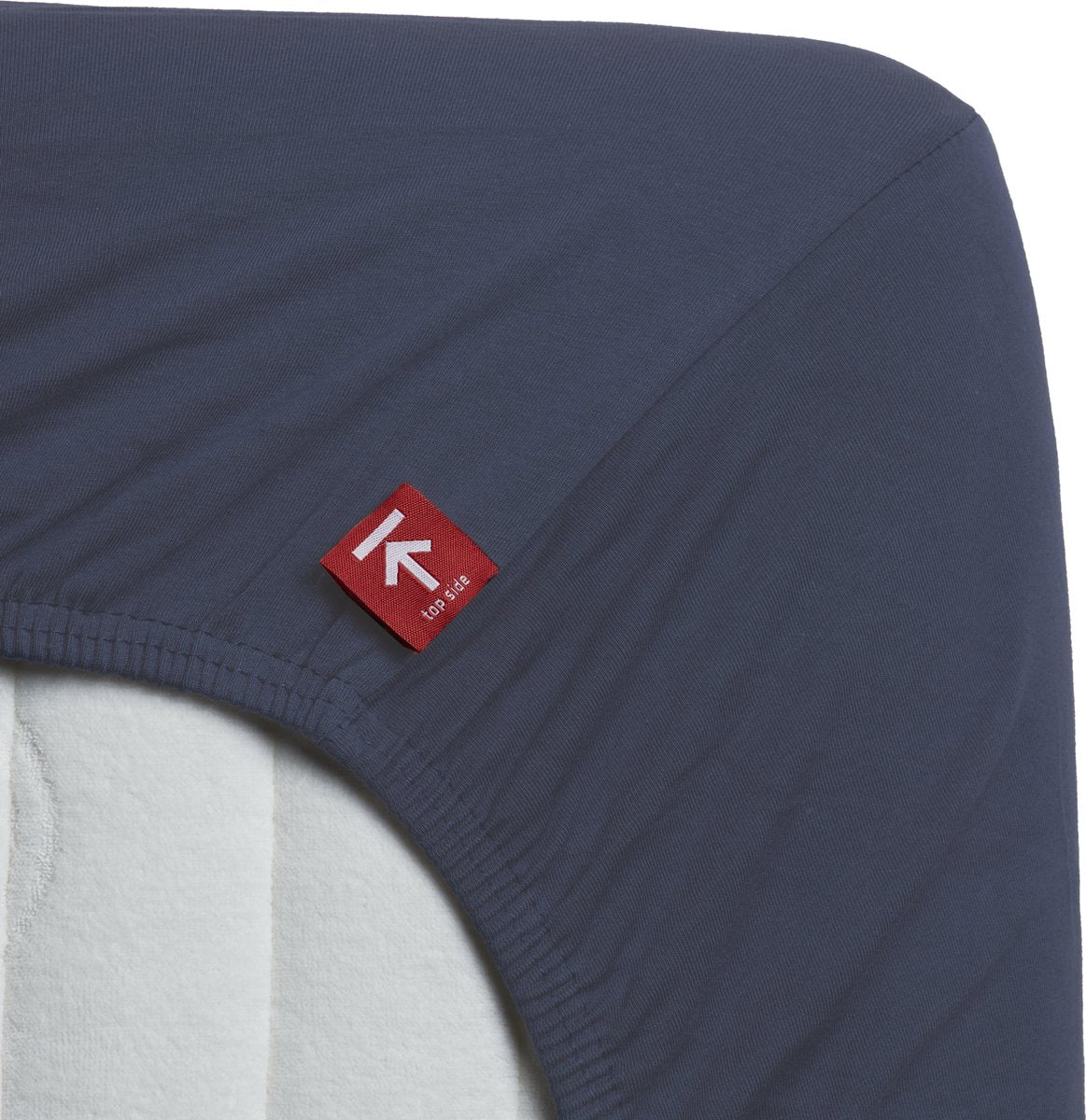 Beddinghouse - jersey-stretch - hoeslaken - 160x220 cm - blauw - premium kwaliteit