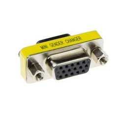 D-Sub-Adapter 15-Pin-Buchse auf 15-Pin-Buchse Act AB9065 Silber