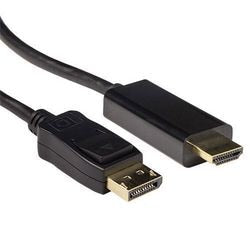 Adapterkabel Displayport-Stecker auf HDMI-A-Stecker Act AK3990 schwarz