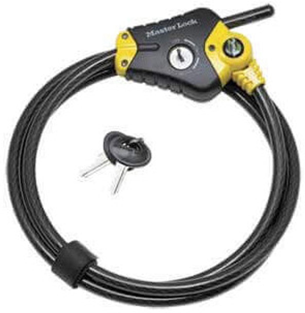 Masterlock Python – Kabelschloss – 180 cm x 10 mm – 4 Schlüssel – Schwarz
