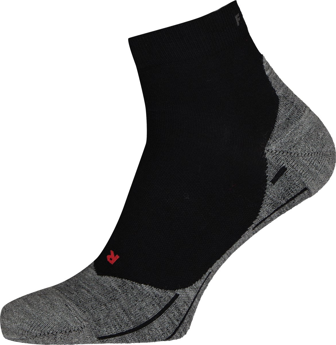Falke ru4 kurze Anti-Blasen-Baumwoll-Funktionsmaterial-Laufsocken Damen Schwarz – Größe 35-36