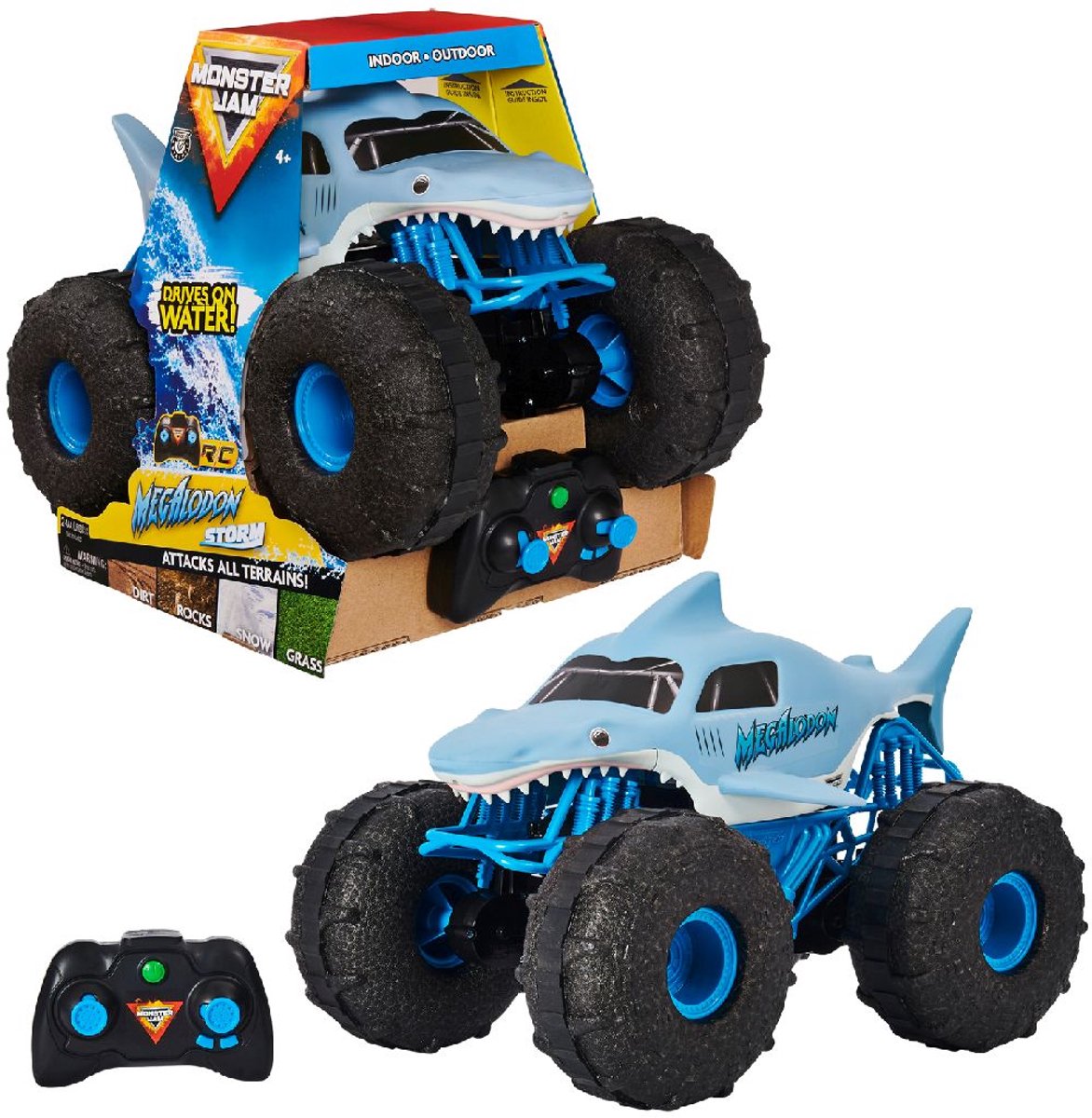Spinmaster Funkgesteuertes Auto Monster Jam Megalodon Storm