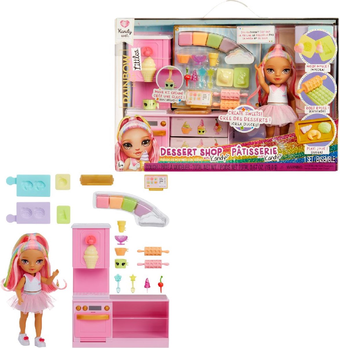 Mga Entertainment Rainbow High Pop kleiner Dessertladen mit Kandy-Spielset