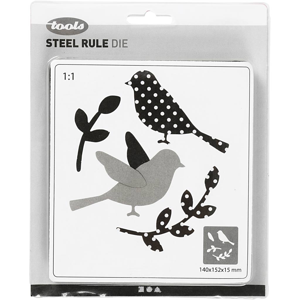 Creativ company cutting die, bird, size 14x15.25 cm, thickness 15 mm, 1 piece